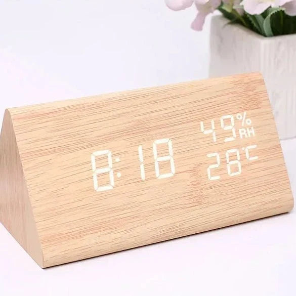 Modern LED Alarm Clock | Temperature Display · Werune