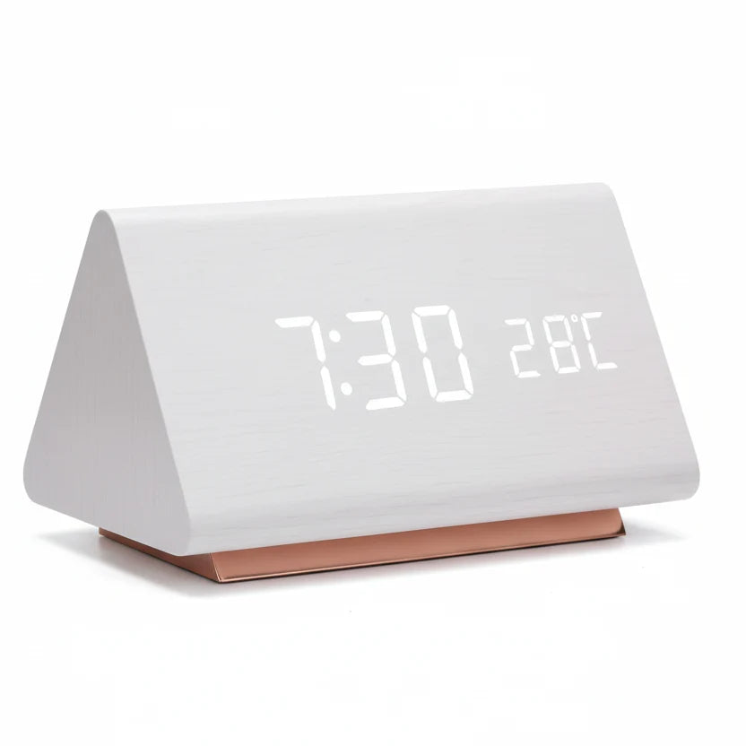 Modern LED Alarm Clock | Temperature Display · Werune
