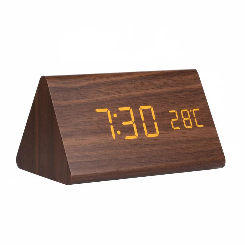 Modern LED Alarm Clock | Temperature Display · Werune