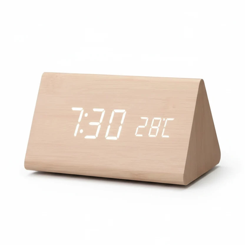 Modern LED Alarm Clock | Temperature Display · Werune