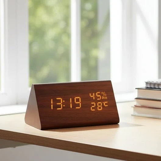 Modern LED Alarm Clock | Temperature Display · Werune