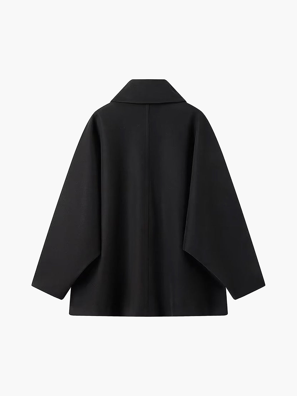 Oversized Wool-Blend Coat Women's Camel Lapel Button-Up – Casual, Office, Holiday, Gift