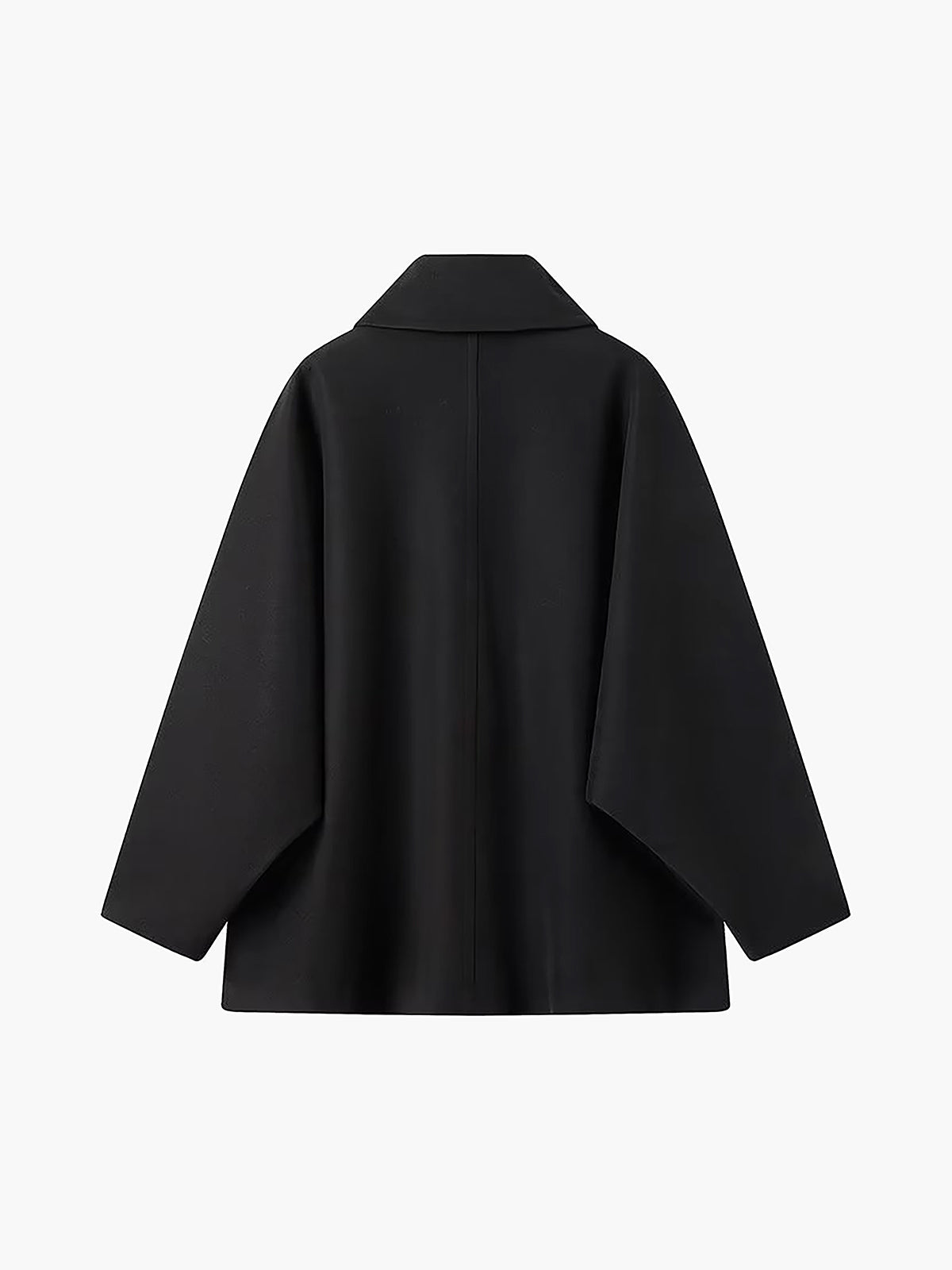 Oversized Wool-Blend Coat Women's Camel Lapel Button-Up – Casual, Office, Holiday, Gift