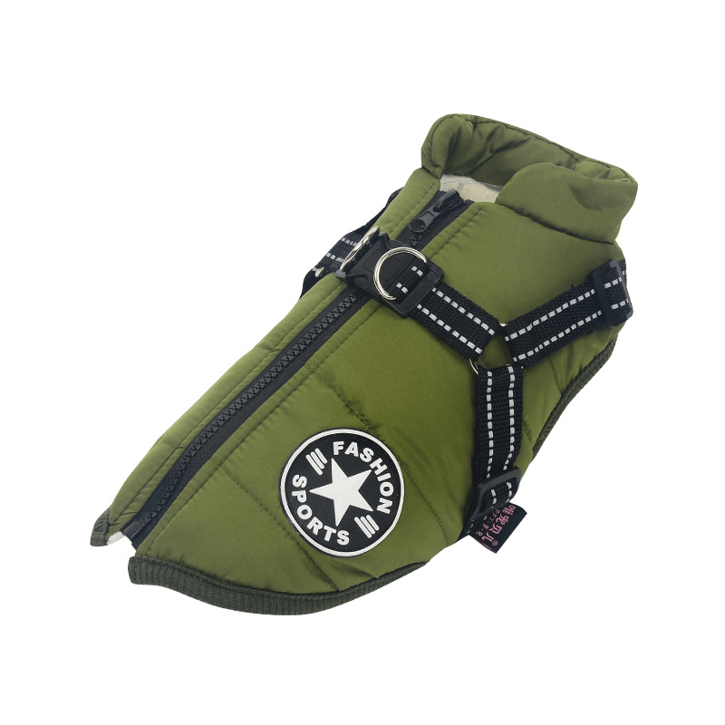 Padded Dog Coat | Built-In Harness · Werune