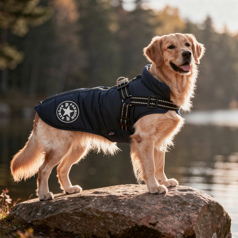Padded Dog Coat | Built-In Harness · Werune