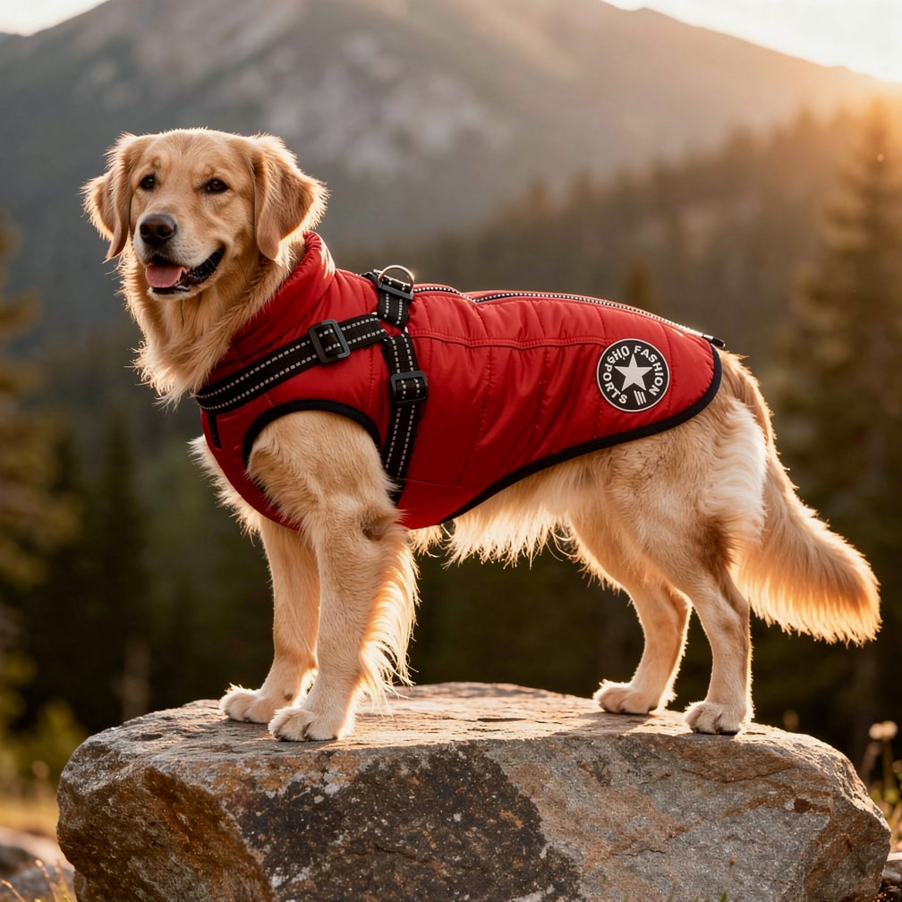 Padded Dog Coat | Built-In Harness · Werune