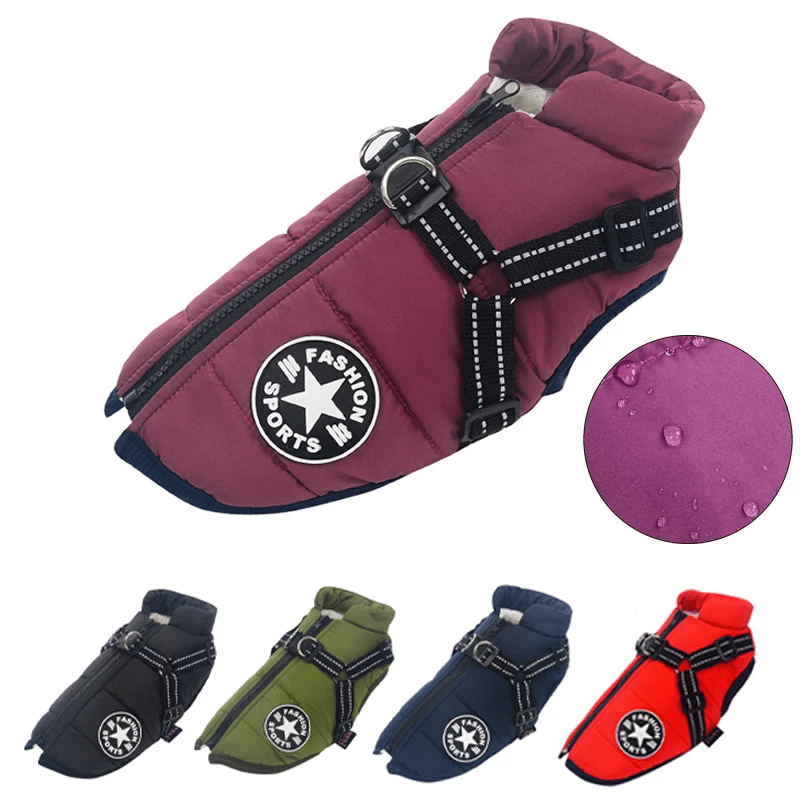 Padded Dog Coat | Built-In Harness · Werune