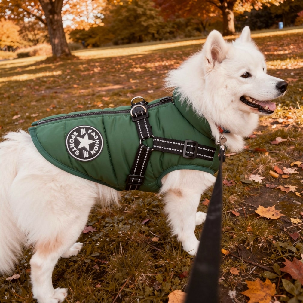 Padded Dog Coat | Built-In Harness · Werune