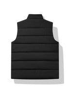 Padded Gilet Vest Black Quilted Zip-Up Men's Sleeveless Bodywarmer – Casual, Outdoor Layering