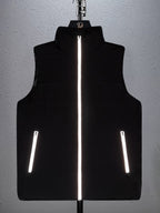 Padded Gilet Vest Black Quilted Zip-Up Men's Sleeveless Bodywarmer – Casual, Outdoor Layering