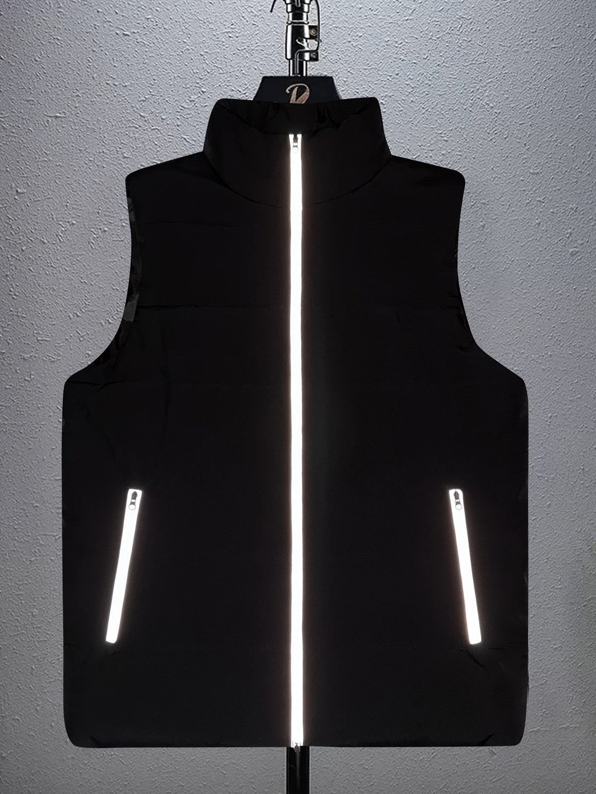 Padded Gilet Vest Black Quilted Zip-Up Men's Sleeveless Bodywarmer – Casual, Outdoor Layering