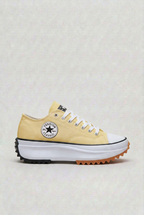 Platform Trainers Canvas White Women's Lace-Up Chunky Sole – Casual, Everyday · Werune