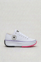 Platform Trainers Canvas White Women's Lace-Up Chunky Sole – Casual, Everyday · Werune