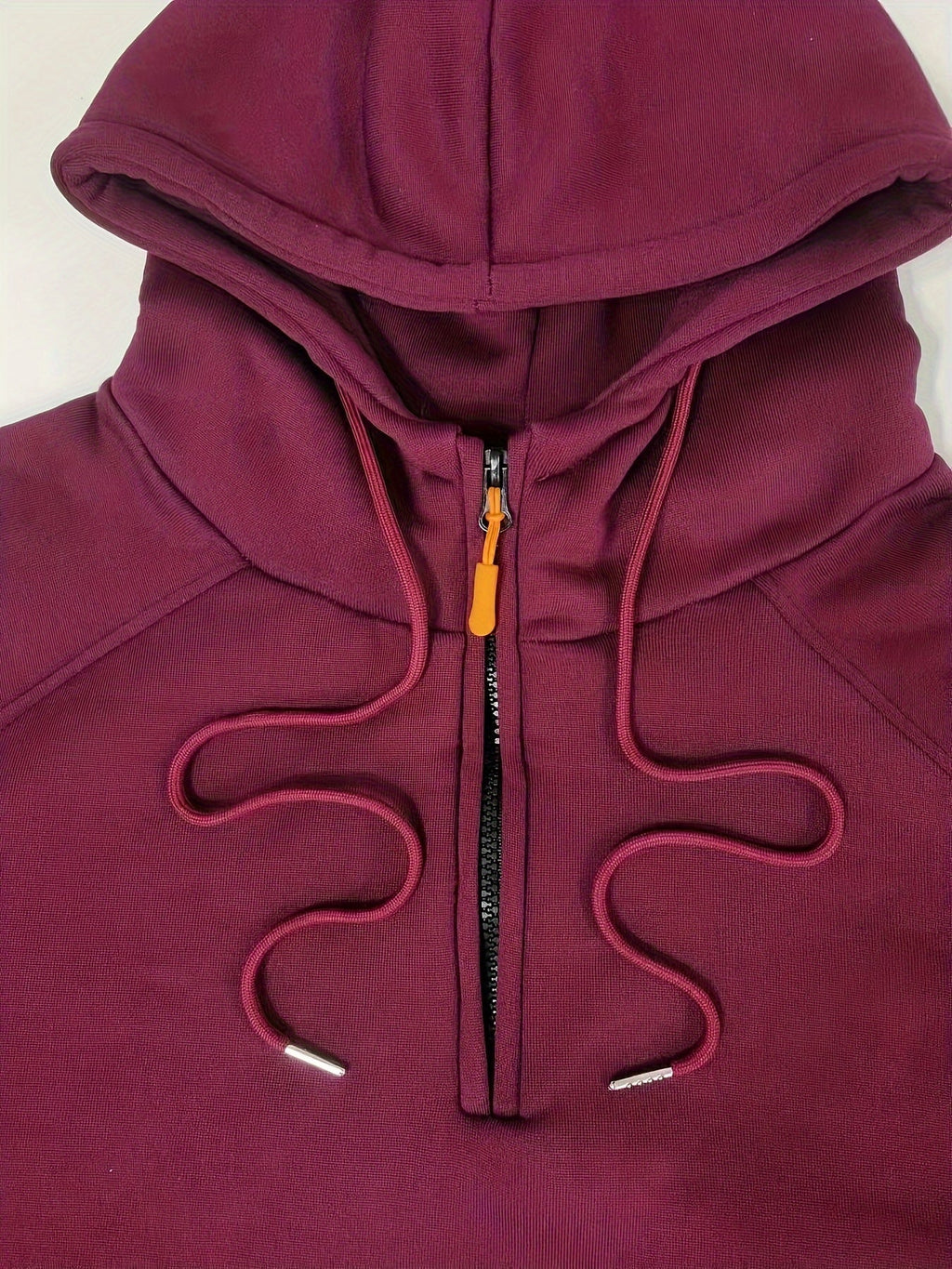 Quarter-Zip Hoodie Men's Black with Cargo Pocket & Drawstring Hood – Casual, Everyday Wear