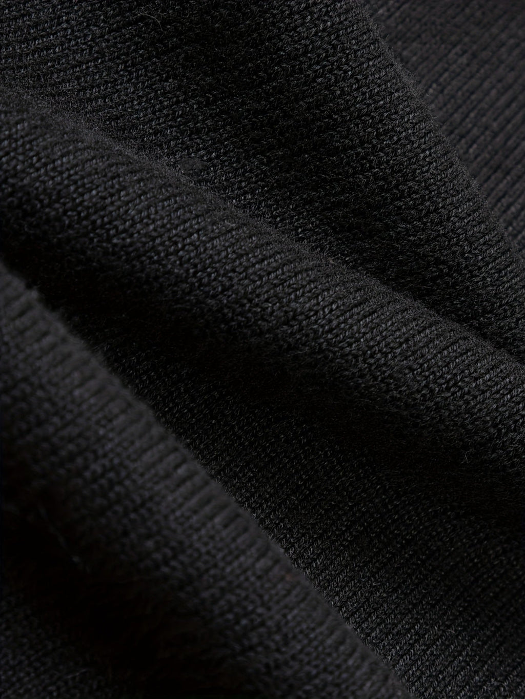 Quarter-Zip Polo Sweater Knitted Black Men's Long Sleeve Collared Jumper – Casual, Office