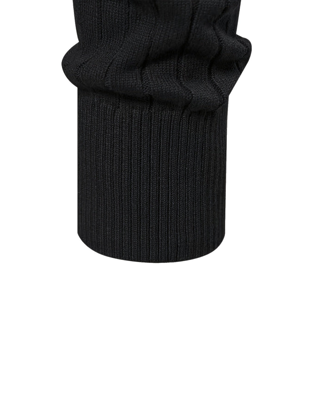 Quarter-Zip Sweater Ribbed Knit Navy Men's Stand Collar Pullover – Casual, Office, Everyday
