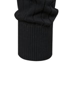 Quarter-Zip Sweater Ribbed Knit Navy Men's Stand Collar Pullover – Casual, Office, Everyday