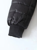 Quilted Puffer Coat Fleece-Lined Longline Black Women's – Casual, Winter, Holiday, Gift