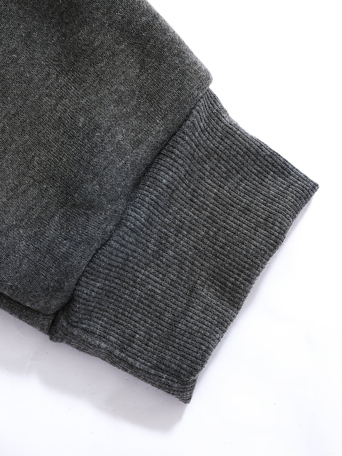 Raglan Crew Neck Sweatshirt Grey Black Colour Block Men's – Casual, Office, Holiday, Gift