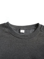 Raglan Crew Neck Sweatshirt Grey Black Colour Block Men's – Casual, Office, Holiday, Gift