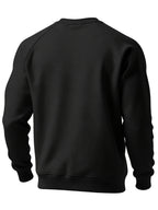 Raglan Crew Neck Sweatshirt Grey Black Colour Block Men's – Casual, Office, Holiday, Gift