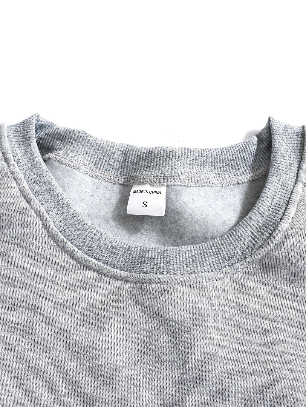 Raglan Crew Neck Sweatshirt Grey Black Colour Block Men's – Casual, Office, Holiday, Gift