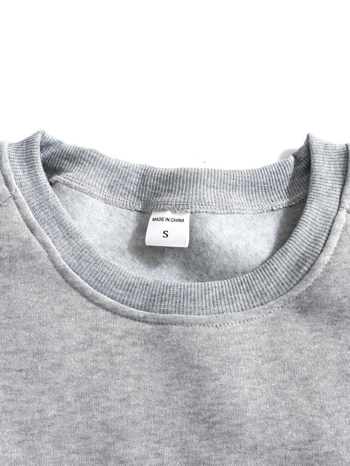 Raglan Crew Neck Sweatshirt Grey Black Colour Block Men's – Casual, Office, Holiday, Gift