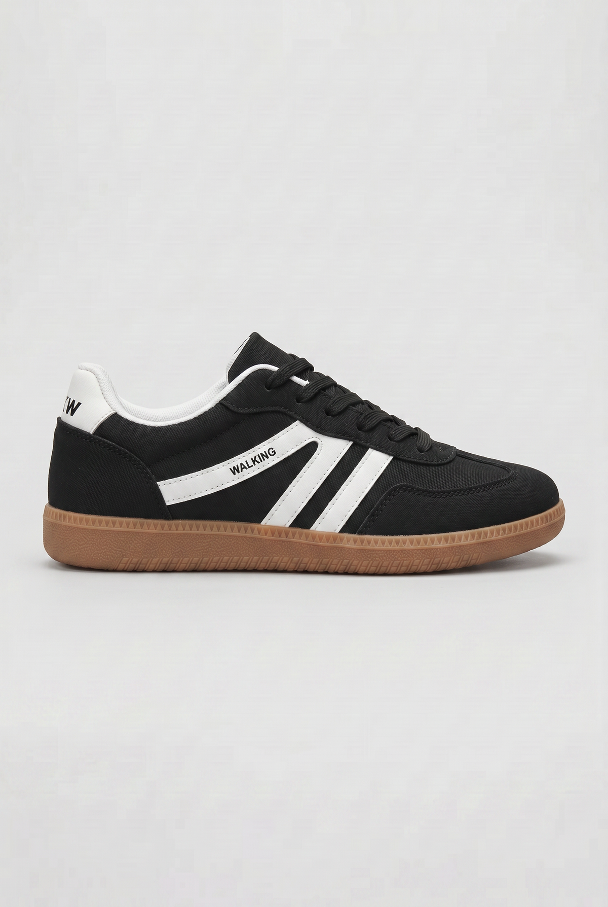 Retro Trainers Beige Suede Gum Sole Lace-Up Women's – Casual, Everyday Walking Shoes