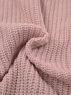 Ribbed Knit Sweater Dress Women's Oversized Half-Turtleneck Long Sleeve Grey – Casual, Winter, Everyday
