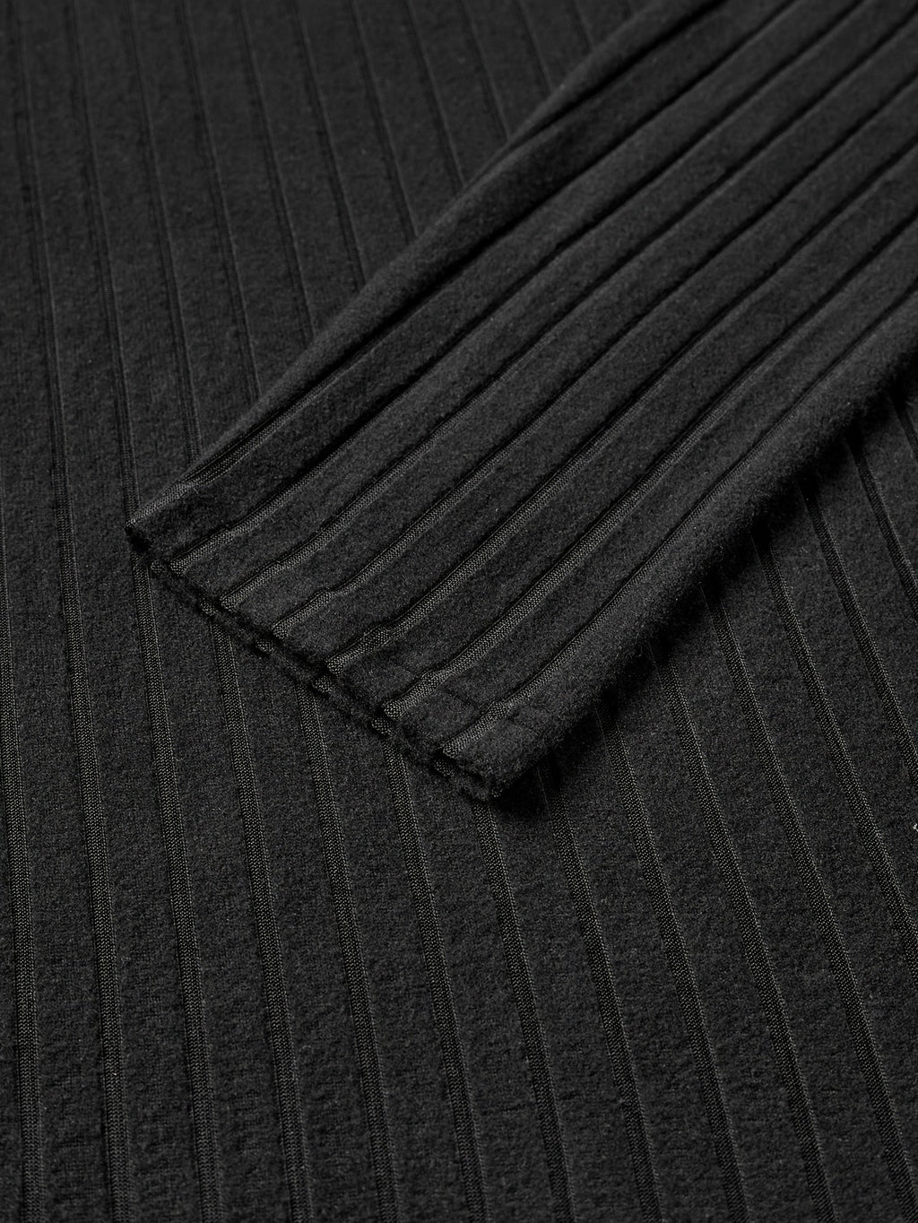 Ribbed V-Neck Jumper Long Sleeve Men's Knitted Top Black – Casual, Office, Holiday, Gift