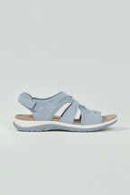 Sandals Light Blue Adjustable Strap Women's Comfort Cushioned Sole – Casual, Summer Walking, Holiday