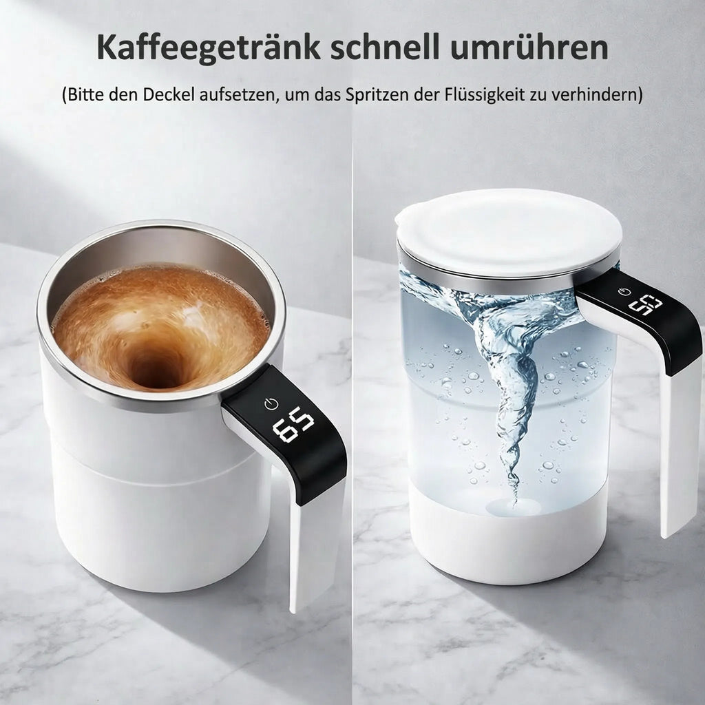 Self Stirring Coffee Mug | LCD Display · Werune