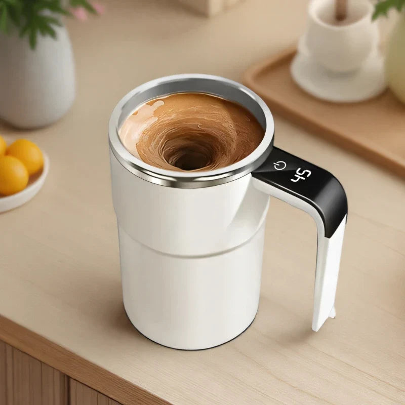 Self Stirring Coffee Mug | LCD Display · Werune