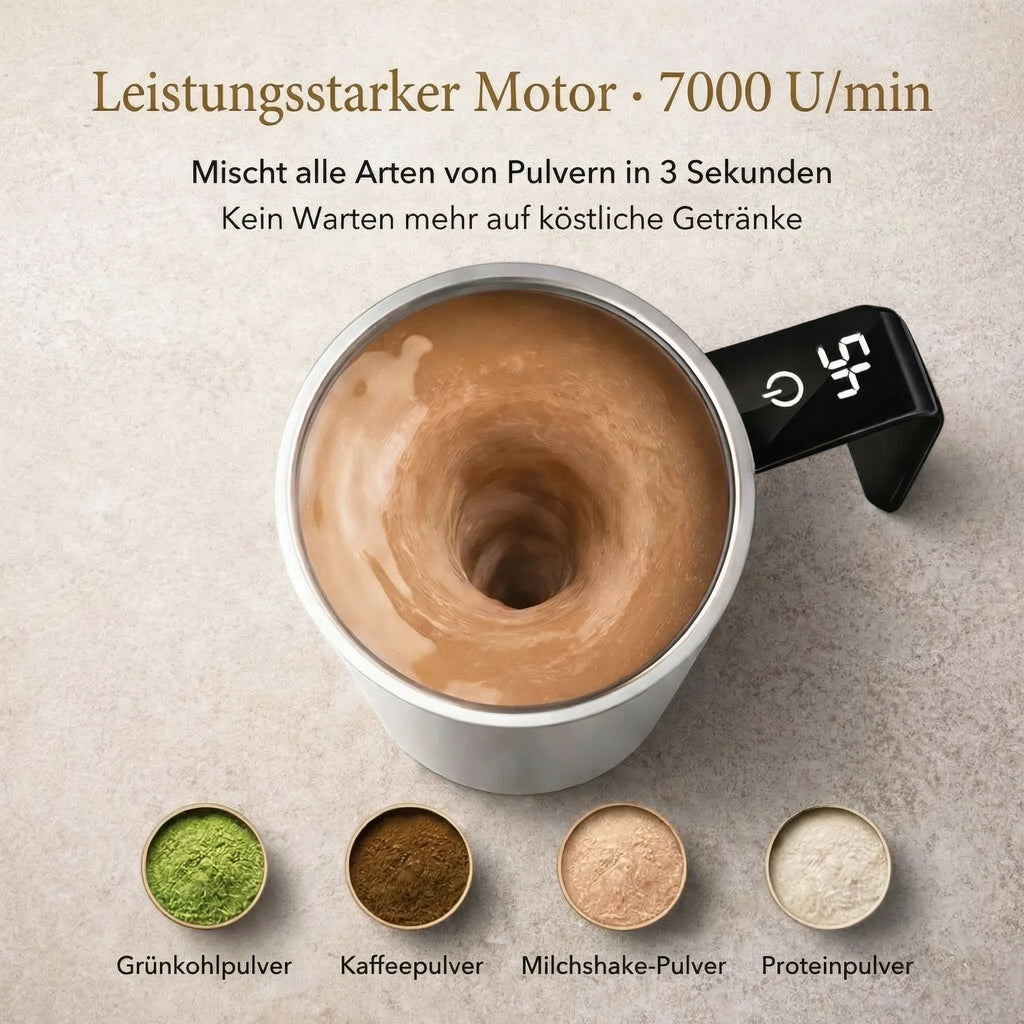 Self Stirring Coffee Mug | LCD Display · Werune