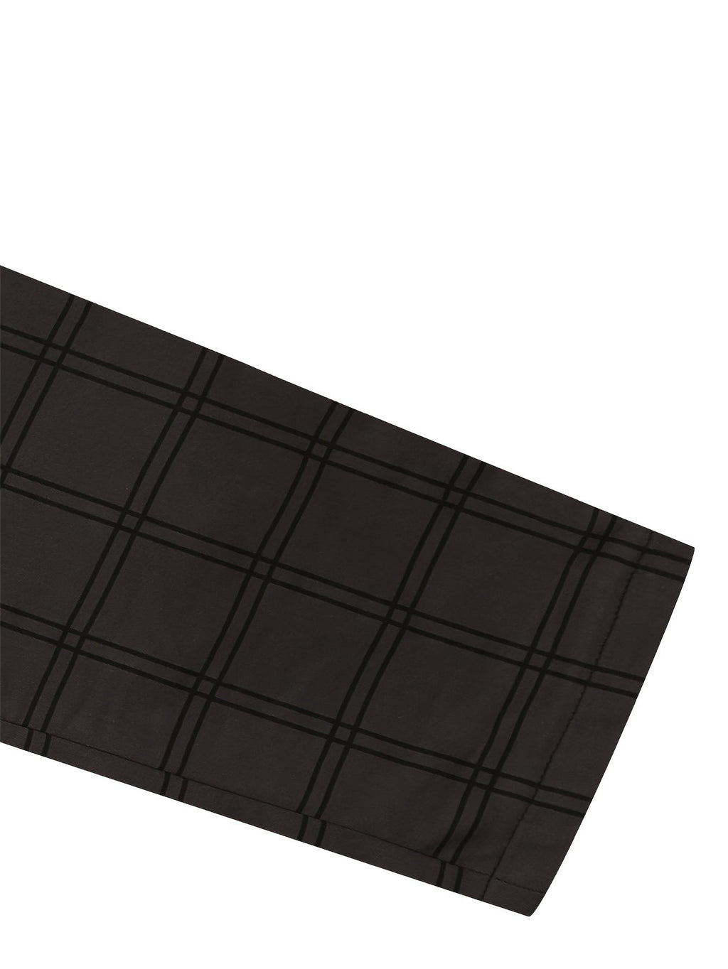 Slim-Fit Trousers Plaid Check Black Men's Skinny Chinos – Office, Casual, Smart Wear, Gift