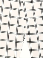 Slim-Fit Trousers Plaid Check Black Men's Skinny Chinos – Office, Casual, Smart Wear, Gift