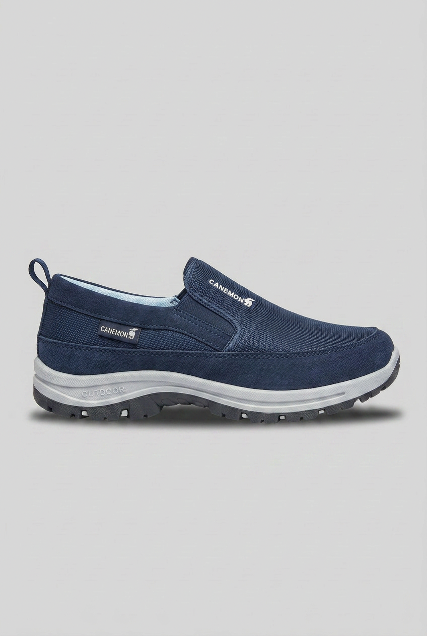 Slip-On Shoes Brown Cushioned Insole Men's Outdoor Trainers – Casual, Everyday Walking Comfort