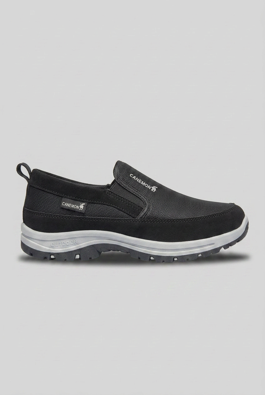 Slip-On Shoes Brown Cushioned Insole Men's Outdoor Trainers – Casual, Everyday Walking Comfort