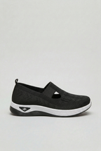 Slip-On Trainers Mesh Green Women's Cushioned Sole – Casual, Walking, Everyday Comfort