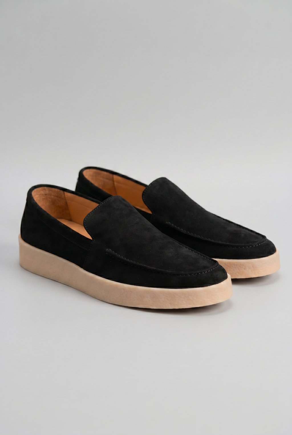 Suede Loafers Black Slip-On Men's Casual Shoes – Casual, Office, Holiday, Everyday Comfort