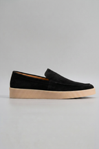 Suede Loafers Black Slip-On Men's Casual Shoes – Casual, Office, Holiday, Everyday Comfort