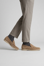 Suede Loafers Slip-On Round Toe Beige Men's – Casual, Office, Holiday, Gift · Werune