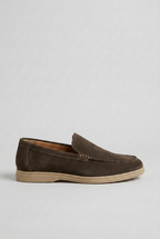 Suede Loafers Slip-On Round Toe Beige Men's – Casual, Office, Holiday, Gift · Werune