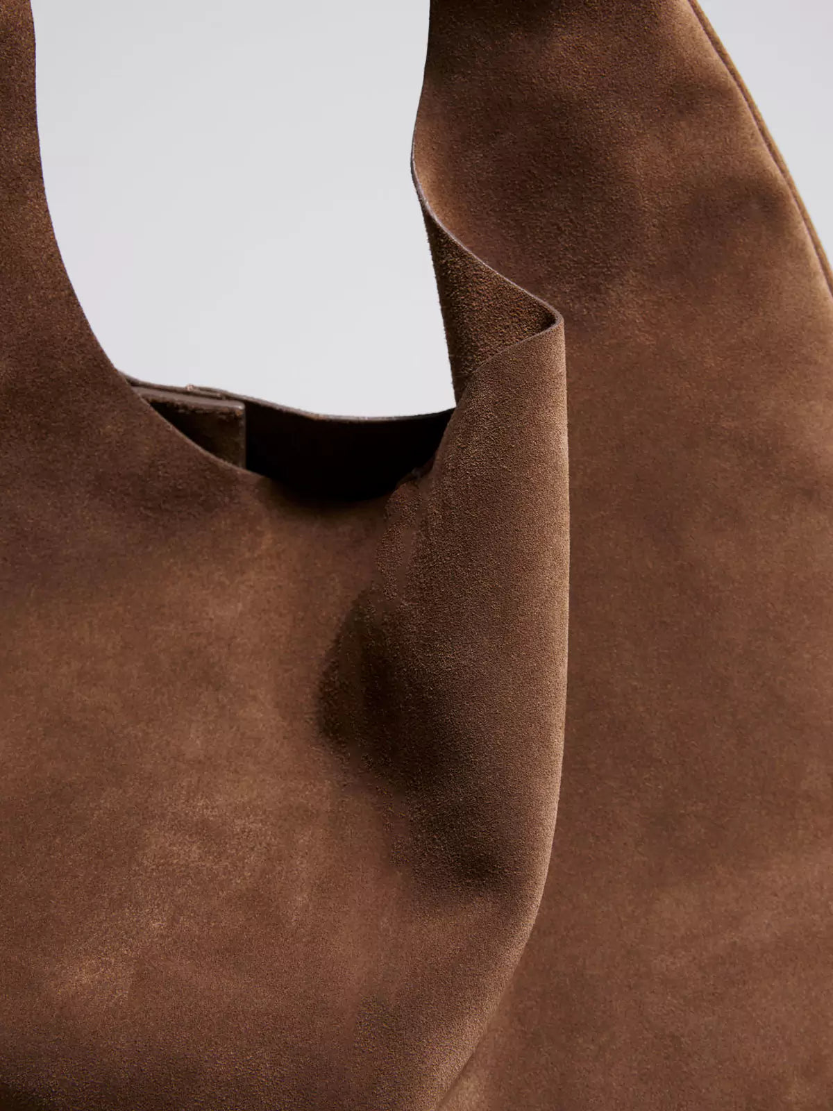 Suede Shoulder Tote Bag Brown Women's Slouchy Hobo Handbag – Casual, Office, Everyday, Gift