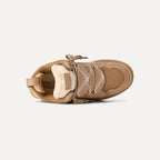Suede Sneakers Women's Chestnut Platform Fleece-Lined Low-Top – Casual, Winter, Everyday Comfort
