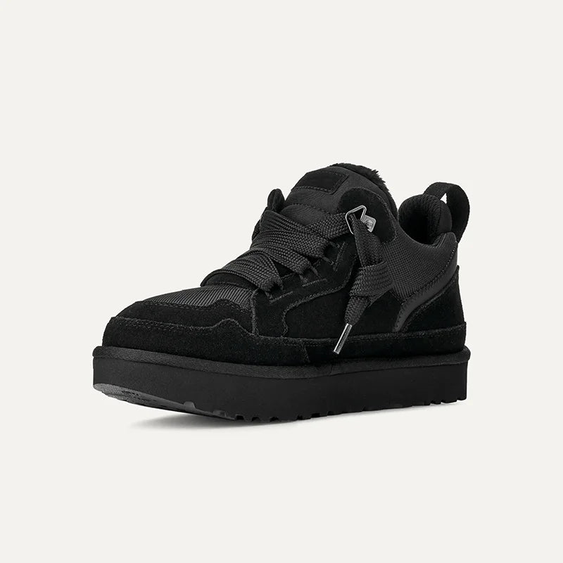 Suede Sneakers Women's Chestnut Platform Fleece-Lined Low-Top – Casual, Winter, Everyday Comfort