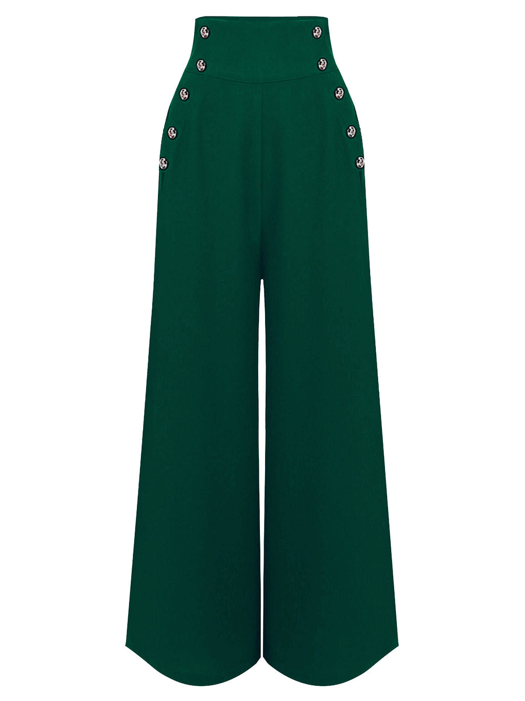 Suspender Trousers Black Wide-Leg High-Waist Women's Overalls – Casual, Office · Werune