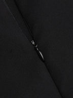 Suspender Trousers Black Wide-Leg High-Waist Women's Overalls – Casual, Office · Werune
