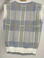 Sweater Vest Argyle Plaid Knit V-Neck Women's – Casual, Office, Layering, Gift · Werune
