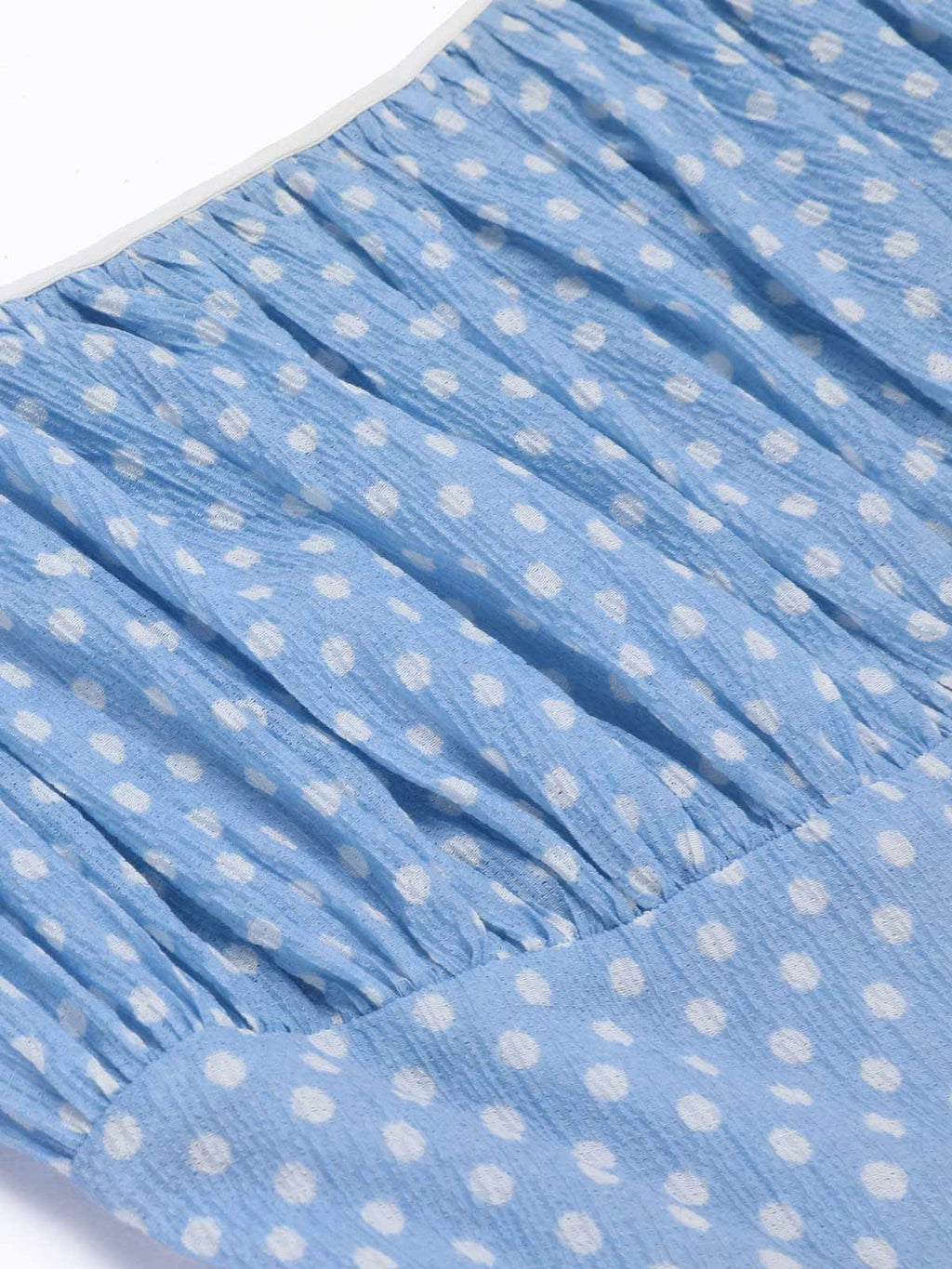 Swing Dress Blue Polka Dot Women's Tiered Spaghetti Strap – Casual, Holiday, Summer, Gift